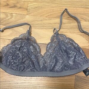 Purple/Grey Lace Bralette Size S